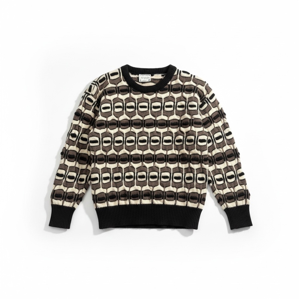 Vintage Kalaroo Australia Wool Geometric Sweater Small Unisex Grandpa Sweater
